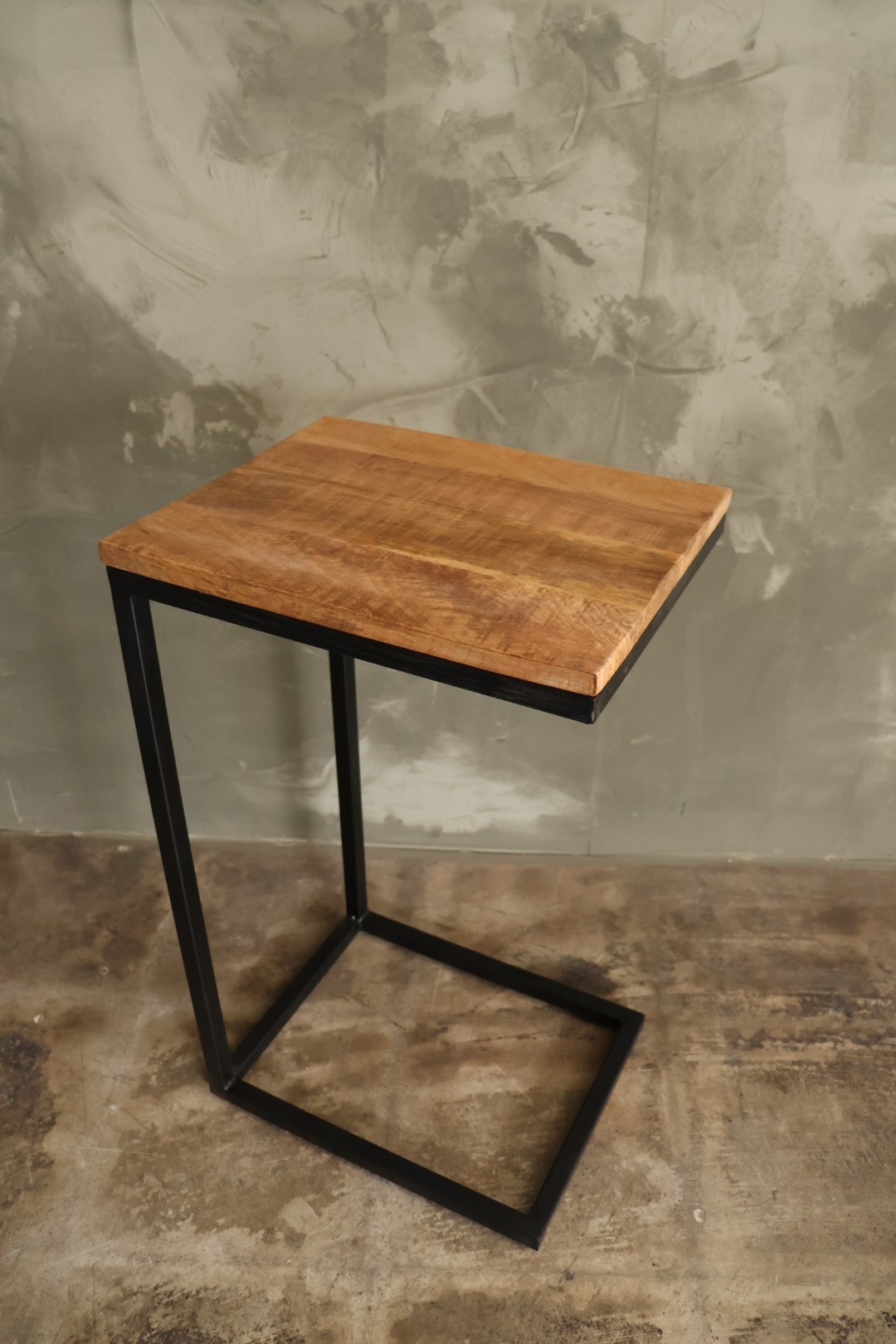 Mangohouten bijzettafel of laptoptafel - Afbeelding 2