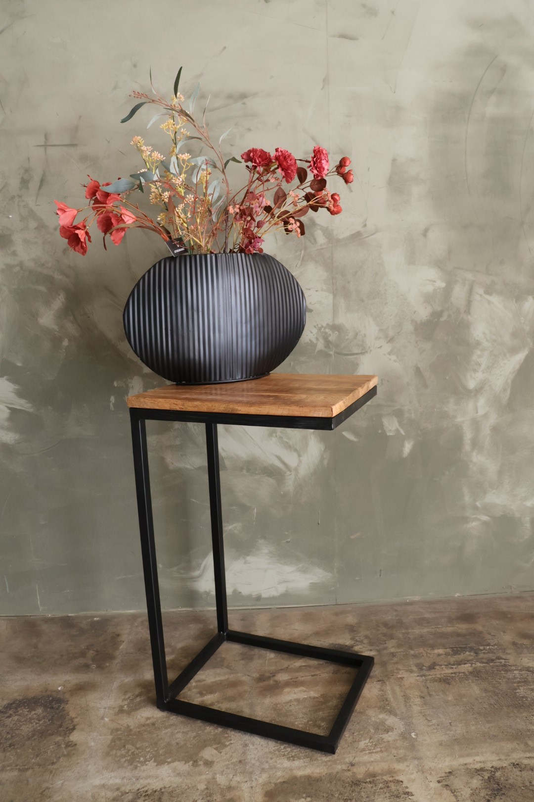 Mangohouten bijzettafel of laptoptafel